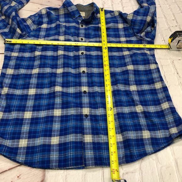 LL Bean Men Long Sleeve Slightly Fitted Flannel Shirt Size Extra Large B216 18 - Picture 2 of 12